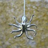 Octopus Light Pull Handle, Pewter Octopus Light Pull Cord Handle,