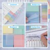 moinkerin Pack of 900 Sticky Notes with 12 Pastel Highlighters