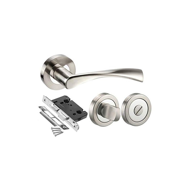Golden Grace Astrid Design Door Handles Modern Duo Dual Chrome