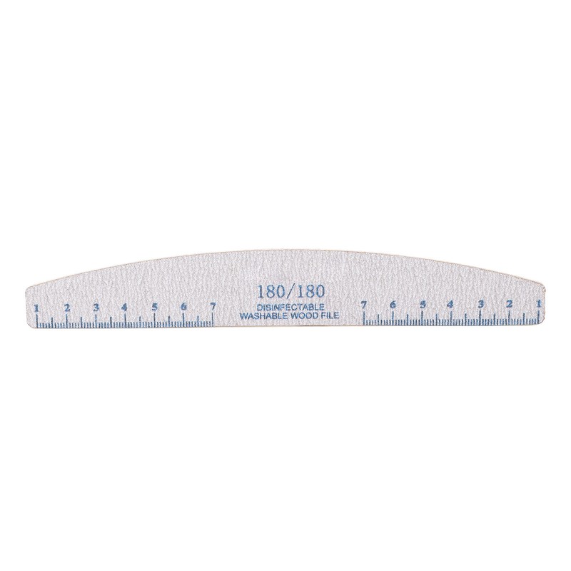 50PCS 180/180 Grit Nail File Reusable Washable Professional Nail Care