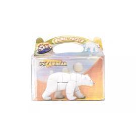 DILLON Polar Bear 3D Interlocking Plastic Animal Puzzle - F3031 B331