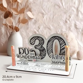 30 Geburtstag - 30 Jahre 3D-Holzkarte | Geldgeschenke, 30 Geburtstag Frauen, 30 Geburtstag Männer, 30 Geburtstag, 30. Geburtstag Frauen, 30 Geburtstag Deko, 30. Geburtstag Männer
