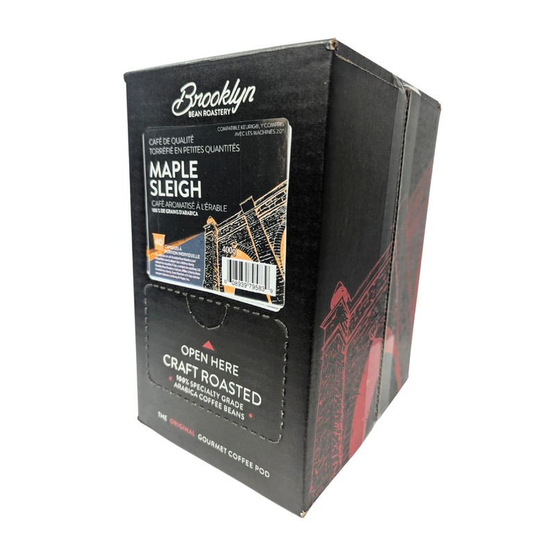 Brooklyn Beans Maple Sleigh Gourmet Coffee Pods - Compatible with