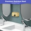 Stardrix Brushed Gold Stainless Steel Horizontal 1100ml/37oz Capacity Commercial-Grade Soap