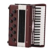 Mini Accordion Model,6cm 2.36in Miniature Accordion Model,Desktop Decoration,Wooden Red Accordion
