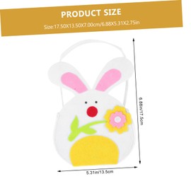 WHAMVOX Easter Bunny Candy Bags Portable Candy Storage Pouch for Reliable Non Woven Patterns for Easter Party Favors Wedding Treats and Holiday Decorations