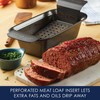 Rachael Ray Bakeware Meatloaf/Nonstick Baking Loaf Pan with Insert, 9