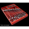 TOOL SORTER WRENCH ORGANIZER (RED) | Space Saving 28-Tool Tray