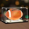 NONEMEY Football Display Case with Light, UV Protected Acrylic Football