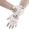 GSG Driving Gloves, Half Finger Leather, Fingerless Leather, Men's, Motorcycle