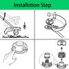 Thten SB00L00 2926507 Trimmer Knob Spring Cap Compatible with Greenworks
