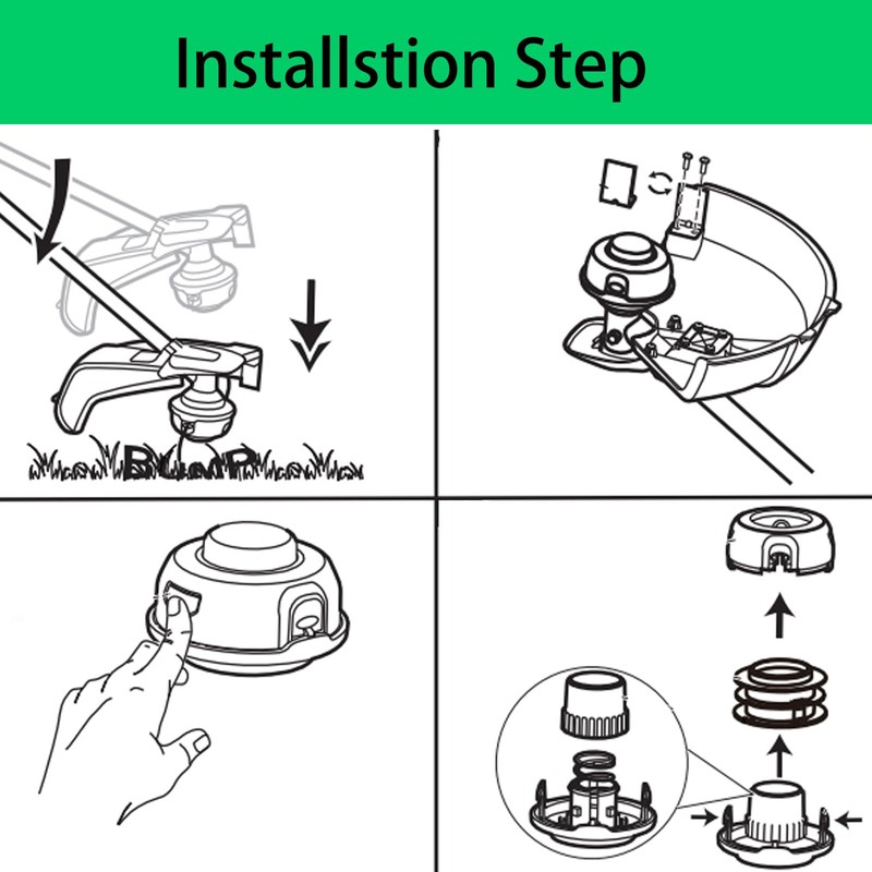 Thten SB00L00 2926507 Trimmer Knob Spring Cap Compatible with Greenworks