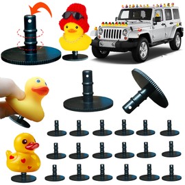AKLOPE 2024 New Duck Plug - Rubber Duck Mount,Flock Locker Rubber Duck Holder for Jeep Dash and Fixed Display,Gift for Jeep LoverIncludes Double Sided Stickers Inside （Excluding Rubber Duck） (20)