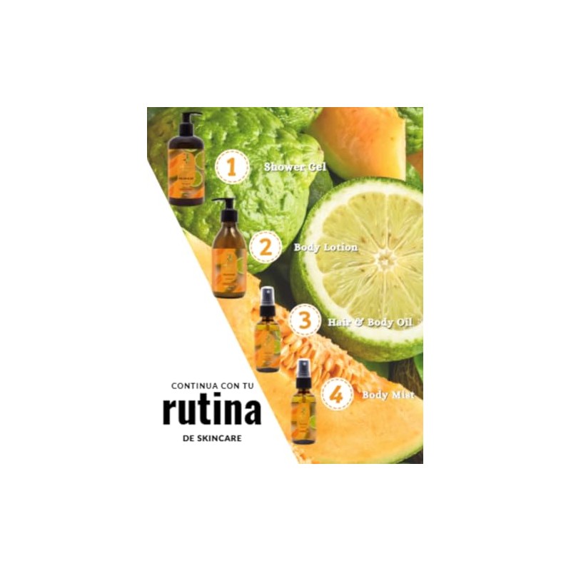 Oleum Vitae Kit Dúo Shower Gel Body Lotion Melon Glow