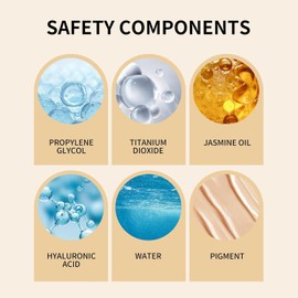 Base de Maquillaje Líquida, Base de Maquillaje de Cobertura Total, Base de Maquillaje Suave de Larga Duración, Hidratante Ligera, Base de Maquillaje Para Pieles Maduras (nature, M)