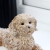 Lying Cockapoo Ornament 22cm Resin Textured Resting Puppy Dog Indoor