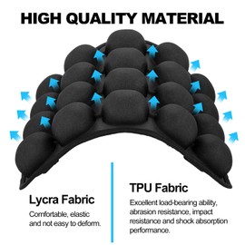 CICMOD Motorcycle Seat Cushion, Inflatable Air Seat Cushion, Universal Fit for Motorcycles, Seat Cushion, Rear Seat