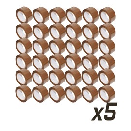 American Terminal 180 Brown Packing Tape 2" x 110 Yards Strong Heavy Duty Sealing Adhesive Tapes for Moving Packaging Shipping Office and Storage (180 Rolls)