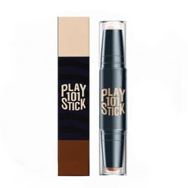 BOSPMLI 2 en 1 Maquillaje Highlight Shading Stick, kit natural y bronceador en barra, corrector de doble cabeza, lpiz iluminador corrector de...      