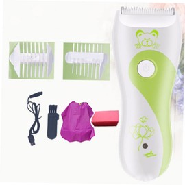 Kisangel Infant Hair Grooming Kit Electric Hair Clipper Haircut Clippers Boys and Girls Silent Random Color