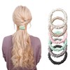 Chloven Mulberry Silk Scrunchies for Women - 6 Pack Skinny