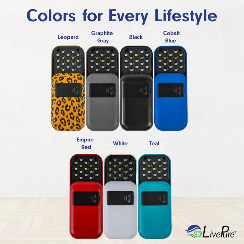 LivePure Handheld UV Light Sanitizer. Portable UV Light for Disinfecting