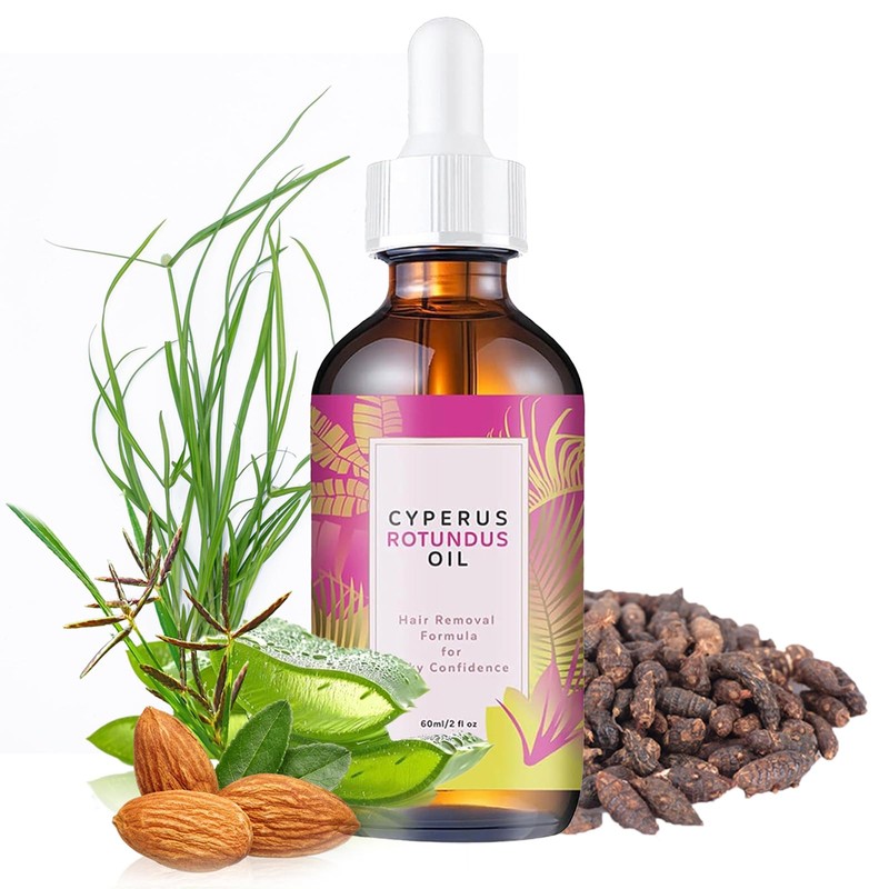 Natural Cyperus Rotundus Oil, Aceite Depilatorio para Mujeres y Hombres