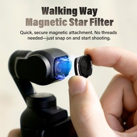 Walking Way 4/6/8-Point Magnetic Star Effect Filter Set for DJI Osmo Pocket 3 – Ideal for Night Shoots, Events, and Content Creators