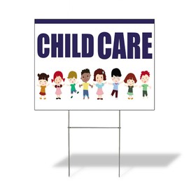 Fastasticdeals Weatherproof Yard Sign Child Care A Outdoor Advertising Printing Lawn Garden Urgent 18x12 Inches 1 Side Print