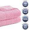 Topcee Weighted Blanket for Adults, Minky Dots Heavy Blanket for