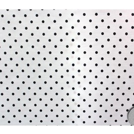Polycotton Fabric Printed Small DOTS Black / 60" Wide/Sold by The Yard