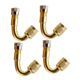 Mipcase 4pcs Tire Valve Extenders Copper Valve Stem Adaptors for Fit Cars Motorcycles Performance Versatile Application