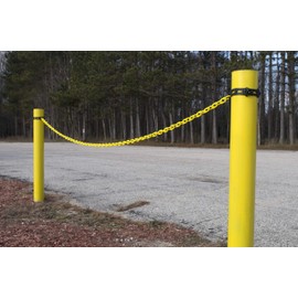 Mr. Chain Plastic Barrier Chain, Yellow, 2-Inch Link Diameter, 25-Foot Length (50002-25)