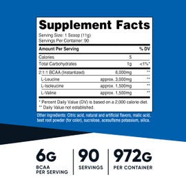 Nutricost BCAA Powder 2:1:1 (Raspberry Lemonade, 90 Servings)