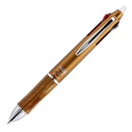 Pilot P-LKFB-60UF-GY Friction Ball 3 0.5 Ballpoint Pen, Erasable, 3-Color, Gray, Wood