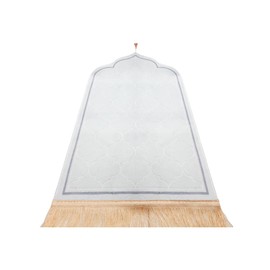 XGOPTS Muslim Prayer Rug - Soft Islamic Carpet Mat With Tassel Trim - Portable Travel Mat for Church, Home, Camping - Perfect Ramadan Eid Gift