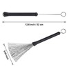 Drum Stick Brushes Drum Brushes (Black, Steel Wire, Rubber, Set