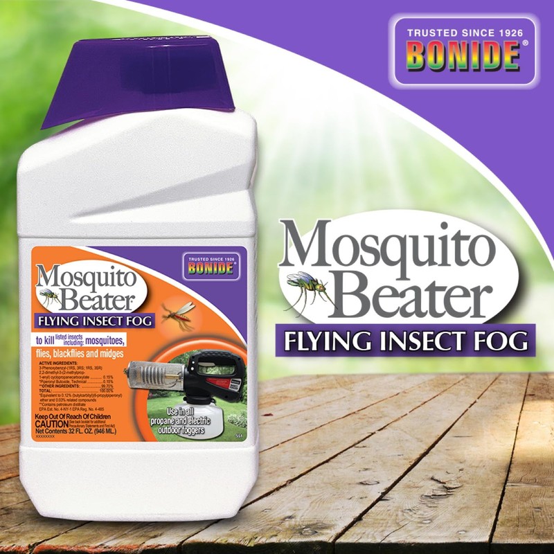 Bonide Mosquito Beater Flying Insect Fog, 32 oz Concentrate Kills