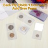 200-Pack 2 x 2 Inch Double-Pocket-Coin-Flips - Coin Pocket Holders,