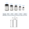 LM6UU Linear Ball Bearing 6x12x19mm Ball Bearing Bushing For 3D