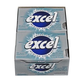 Wrigley Excel Sugar-free Pellet Gum, 12ct - 12pk, Polar Ice