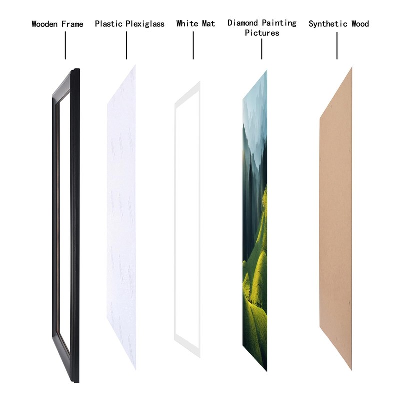 Mxtallup 22x26 Picture Frame Black Solid Wood Poster Frame 18X22