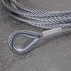 Drahtseile24 Wire rope with thimbles, steel cable with thimbles, stop