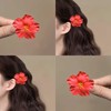 SOFISO 3Pcs Hawaiian Flower Hair Clips for Women 3.5 Inch