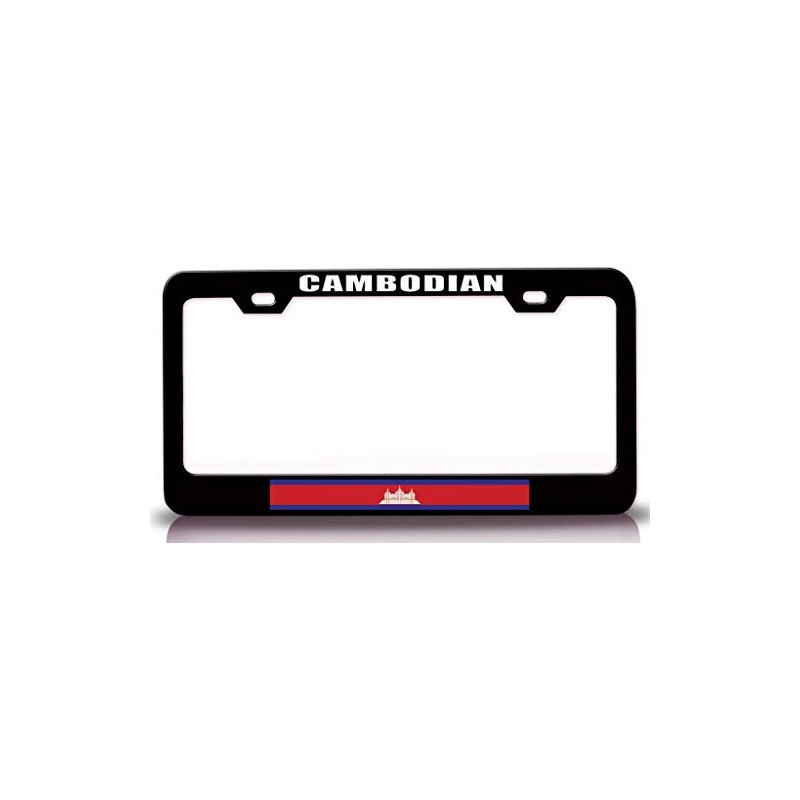 Custom Brother - Cambodian Country w/Flag Metal Car SUV Truck