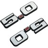 2Pc 5.0 Emblem Liter Door 3D Fender Side Adhesive Badge