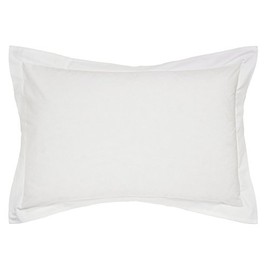 Helena Springfield Plain Dye Percale 50/50 Oxford Pillow Case, White, Single