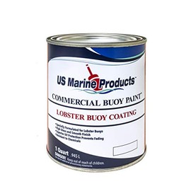 US Marine Products LLC Lobster Buoy Paint Black Quart