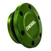 2013-2017 VMS Racing Mmagnetic Fuel Cap in Green Anodized Billet