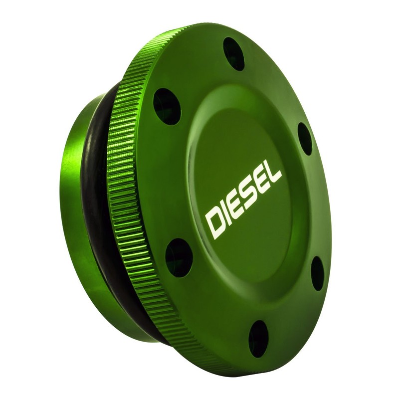 2013-2017 VMS Racing Mmagnetic Fuel Cap in Green Anodized Billet
